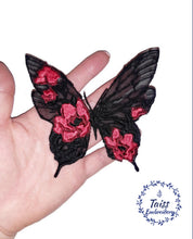Load image into Gallery viewer, Black butterfly, Moth, Insect patch