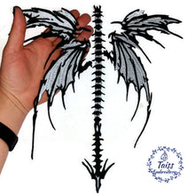 Load image into Gallery viewer, Spine wings patch, Gothik patch