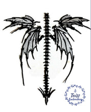 Load image into Gallery viewer, Spine wings patch, Gothik patch