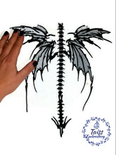 Load image into Gallery viewer, Spine wings patch, Gothik patch