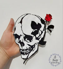 Load image into Gallery viewer, Skeleton Patch, Reaper back patch, Large Skull Backpatch,, Goth Patch, Motorcycle Patches, Biker Patch