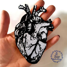 Load image into Gallery viewer, Anatomical heart patch,  Large goth patch