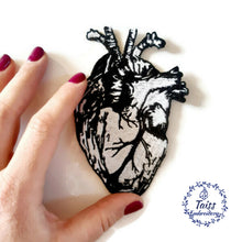 Load image into Gallery viewer, Anatomical heart patch,  Large goth patch