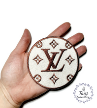 Load image into Gallery viewer, Designer patch, Embroidered iron on patch.
