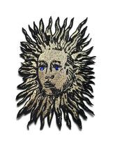 Load image into Gallery viewer, Sun patch Designer patch Gold sun Embroidery patch Iron on patch