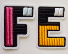 Load image into Gallery viewer, Logo 3d. Embroidered Patch, emblem . Iron on, Embroidery patch,  large patch