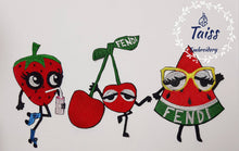 Load image into Gallery viewer, Watermelon embroidered patch Designer patch  Large embroidered iron on patch Fruit patches