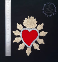Load image into Gallery viewer, Heart patch Iron on patch Embroidered patch