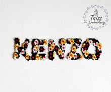 Load image into Gallery viewer, Letter patch Designer patch Flowers Iron on patch