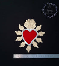 Load image into Gallery viewer, Heart patch Iron on patch Embroidered patch