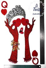 Load image into Gallery viewer, Queen patch Heart patchh Crown patch large  Iron on patch