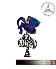 Load image into Gallery viewer, Mad Hatter, Alice in wonderland patchd, Hatter patch, Iron on patch