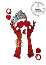 Load image into Gallery viewer, Queen patch Heart patchh Crown patch large  Iron on patch