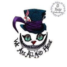 Load image into Gallery viewer, Cheshire cat patch Alice in wonderland iron on patch