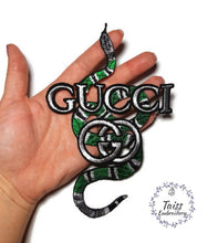 Load image into Gallery viewer, Snake patch, designer patch Large Iron on patch