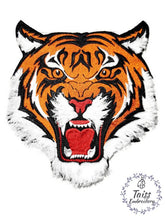 Load image into Gallery viewer, Tiger patch large 3D effect embroidered Iron on patch.