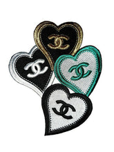 Load image into Gallery viewer, Logo patch Fashion patch Heart patch Designer patch Embroidered Iron on Patch