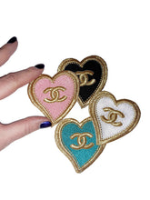 Load image into Gallery viewer, Heart patch Logo patch Fashion patch Designer patch Embroidered Iron on Patch