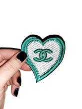Load image into Gallery viewer, Logo patch Fashion patch Heart patch Designer patch Embroidered Iron on Patch