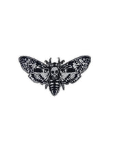 Load image into Gallery viewer, Moth  Large Deaths Head Embroidered Iron Sew On Back Patch