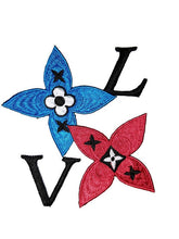 Load image into Gallery viewer, Patches set, designer patch, patch for mask, embroidered iron on patch, set 4p