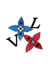 Load image into Gallery viewer, Patches set, designer patch, patch for mask, embroidered iron on patch, set 4p