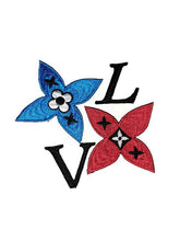 Load image into Gallery viewer, Patches set, designer patch, patch for mask, embroidered iron on patch, set 4p