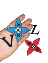 Load image into Gallery viewer, Patches set, designer patch, patch for mask, embroidered iron on patch, set 4p