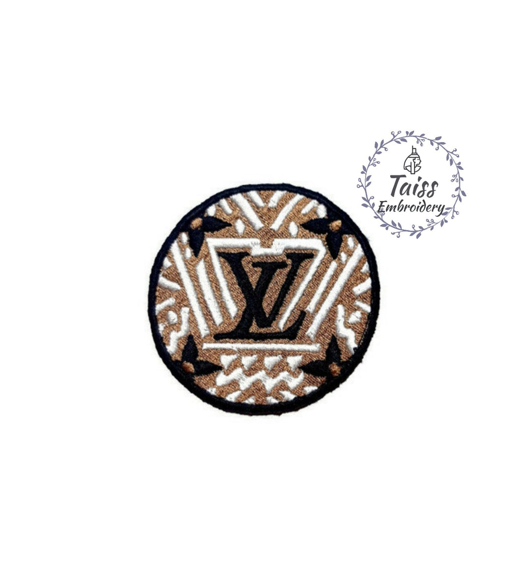 LV patch, embroidered iron on patch – Embroidery Taiss