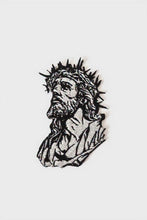 Load and play video in Gallery viewer, Jesus Christ Crown of Thorns Patch - Large Religious Embroidery, Christian Biker Iron-On Applique for Jackets, Faith Based Gift
