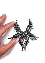 Load image into Gallery viewer, Seraphim Angel Patch Iron On Biblical Four Winged Angel Embroidered Patches for Battle Jacket Gothic Clothing Occult Tattoo Eye Badge Vest
