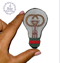Load image into Gallery viewer, Lamp patch, disigner patch Large Iron on patch
