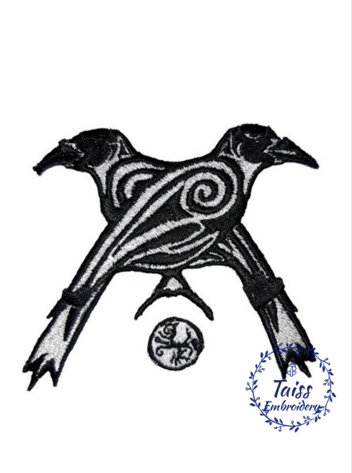 Huginn Patch Celtic Ravens • Huginn & Muninn Odin's Ravens • Viking patch ...