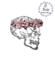 Load image into Gallery viewer, Skeleton,Patch bone, Large patch, Embroidered Patch, horror patch, punk , goth patch, Flower patch Large patch 3D effect
