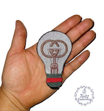 Load image into Gallery viewer, Lamp patch, disigner patch Large Iron on patch
