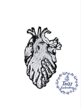 Load image into Gallery viewer, Anatomical heart patch, goth patch
