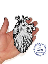 Load image into Gallery viewer, Anatomical heart patch, goth patch
