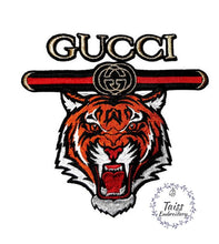 Load image into Gallery viewer, Patches for jackets Tiger head patch Large embroidered Iron on patch.
