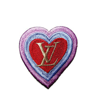 Load image into Gallery viewer, Desinger embroidered patch, heart patch, patch iron on,  fashion patch, mask patch
