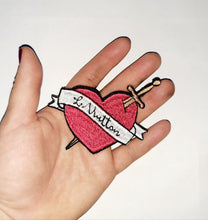 Load image into Gallery viewer, Designer patch Iron on patch Heart patch Fashion patches logo patch
