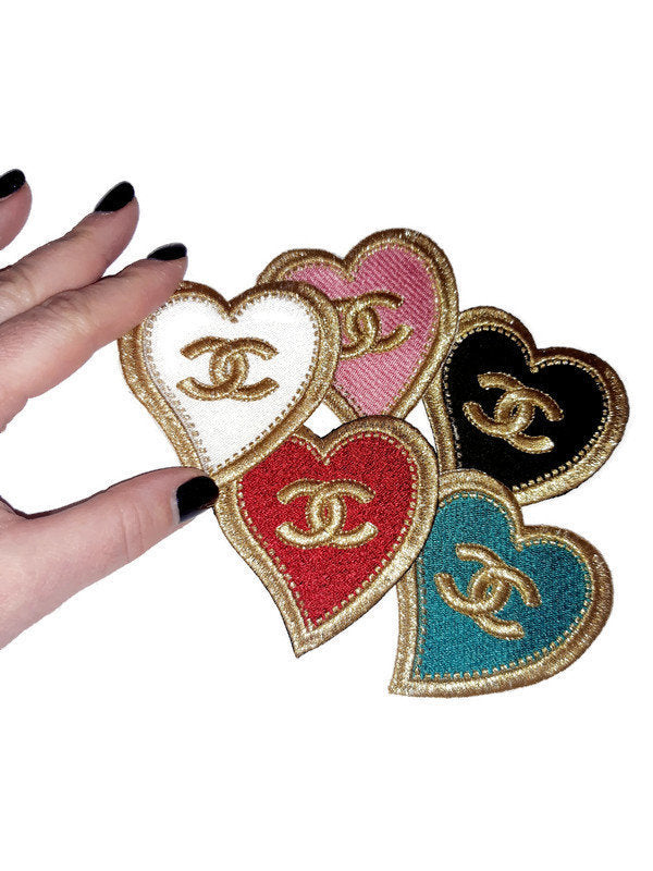Heart patch Logo patch Fashion patch Designer patch Embroidered Iron on Patch