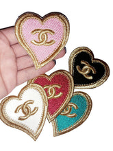 Load image into Gallery viewer, Heart patch Logo patch Fashion patch Designer patch Embroidered Iron on Patch
